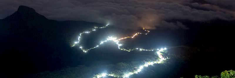 View from Adam's Peak at night