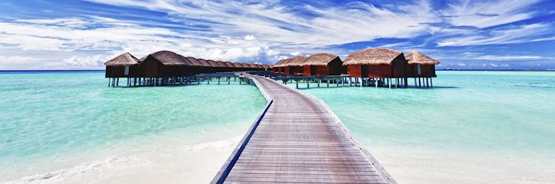 Overwater villa in the Maldives