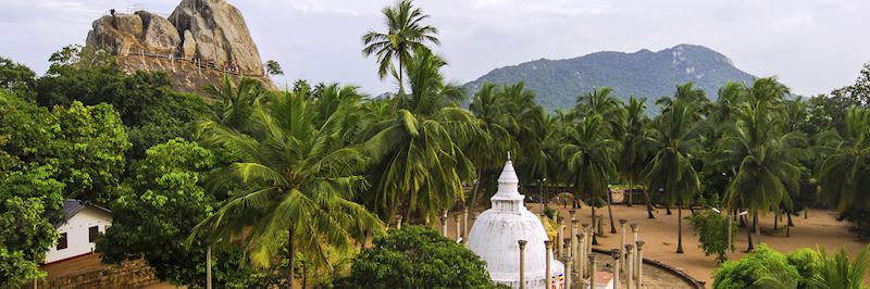 A Buddhist stupa in Mihintale, near Anuradhapura