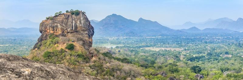 The 200 m (660 ft) high Sigiriya Rock