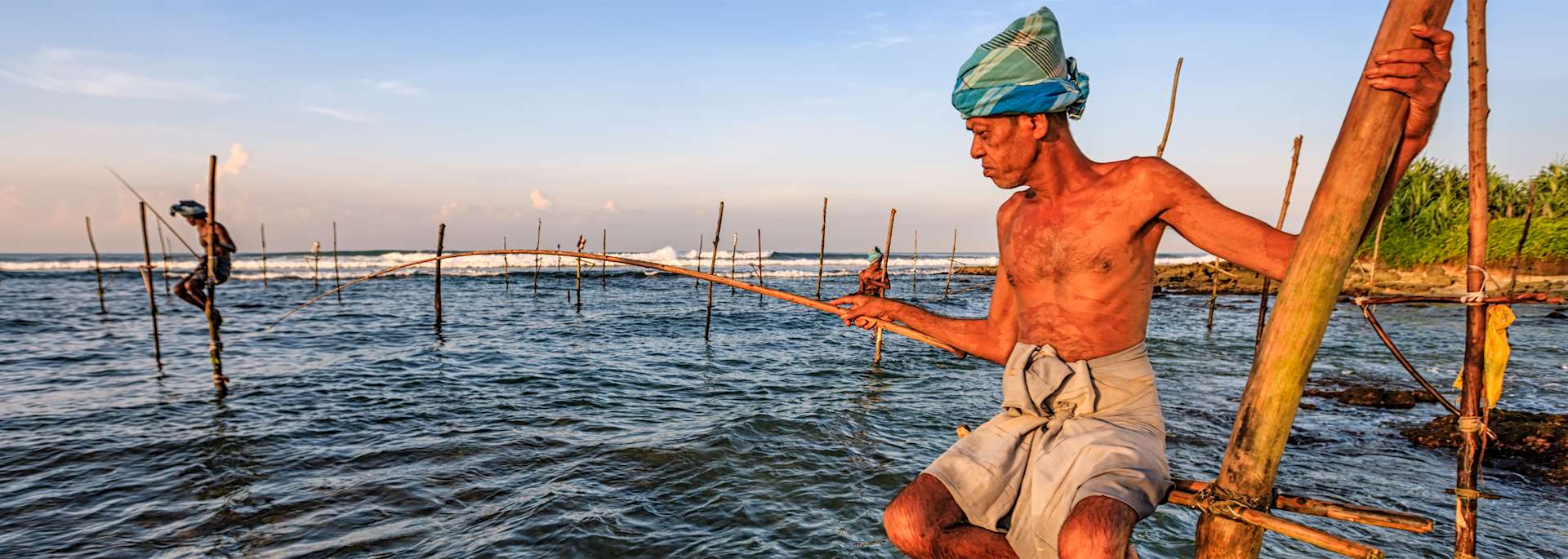 Stilt fishermen, Galle