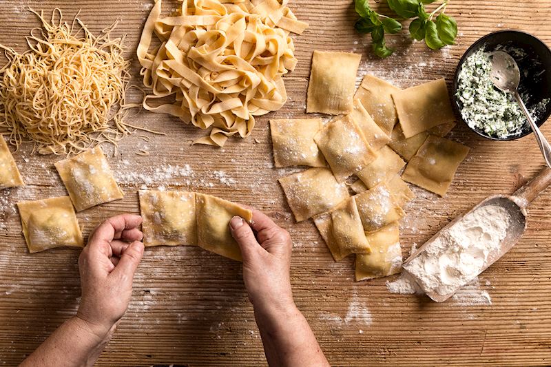 Hand make pasta, Italy