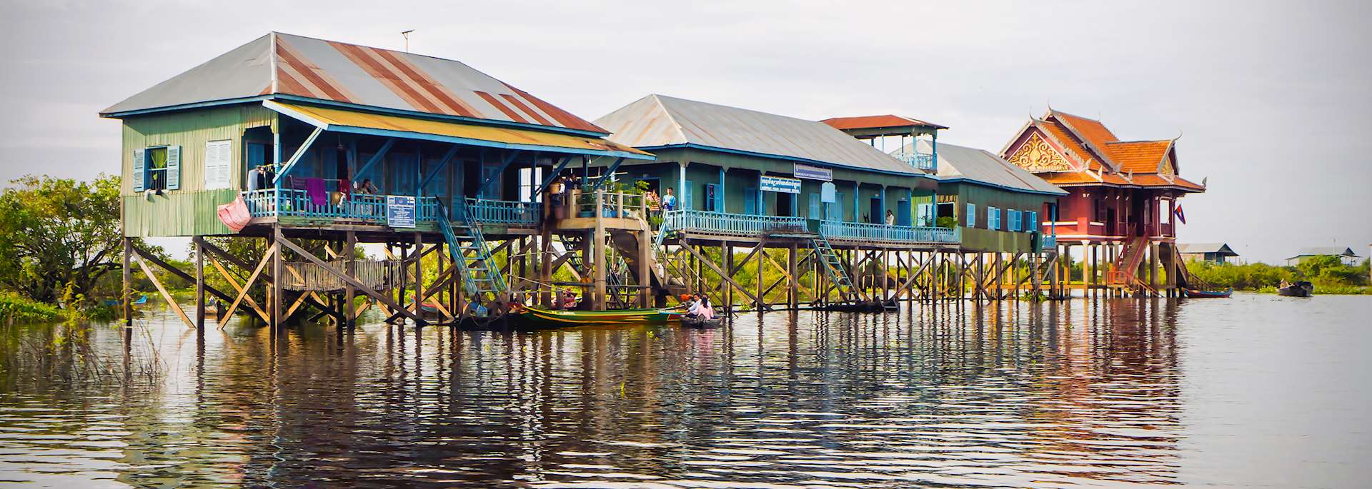Stilt houses on Tonle Sap Lake