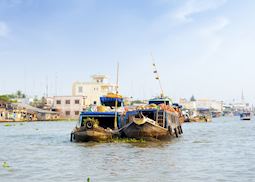 Boats on Mekong River