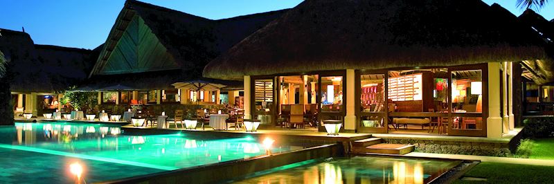 One of four swimming pools at the Constance Belle Mare Plage, Mauritius