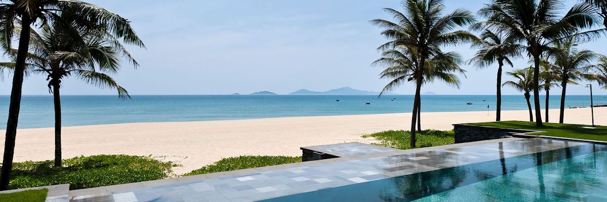 Beachfront pool at the Nam Hai, Vietnam