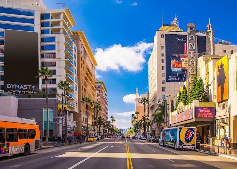Sunset Boulevard in Los Angeles, California, USA