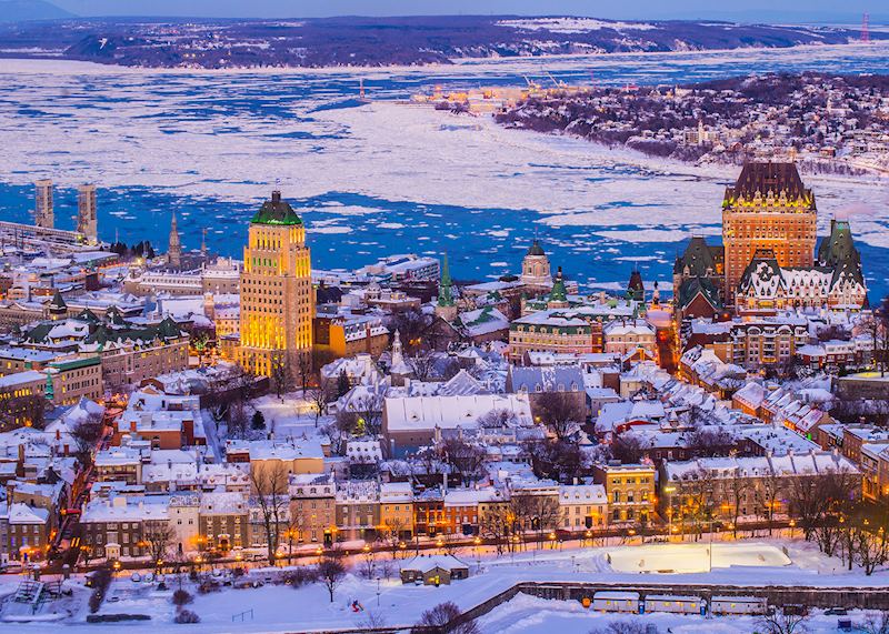 Winter in Québec City, Canada