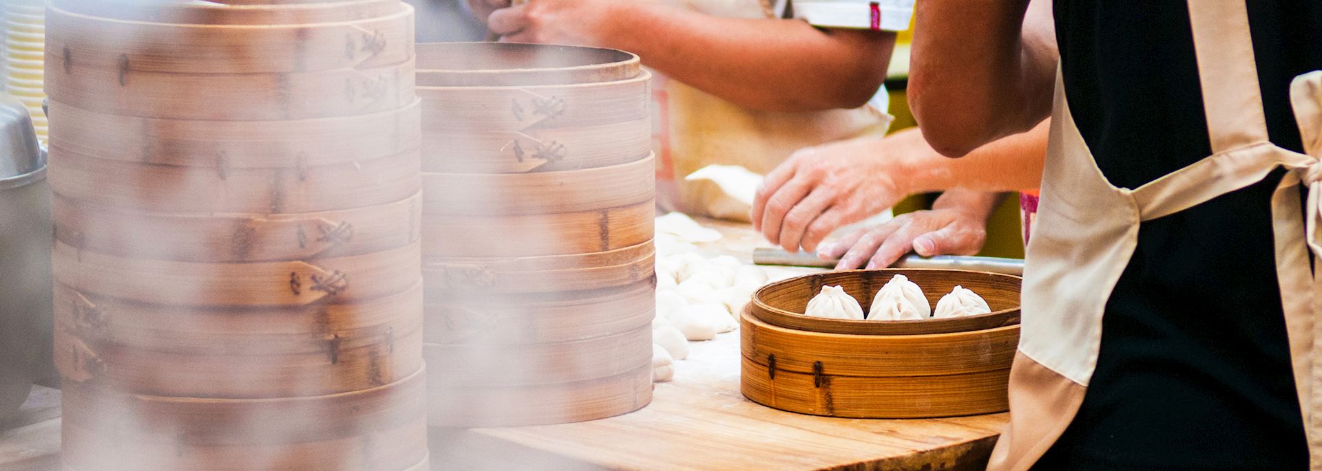 Xiao long bao (soup dumplings) 