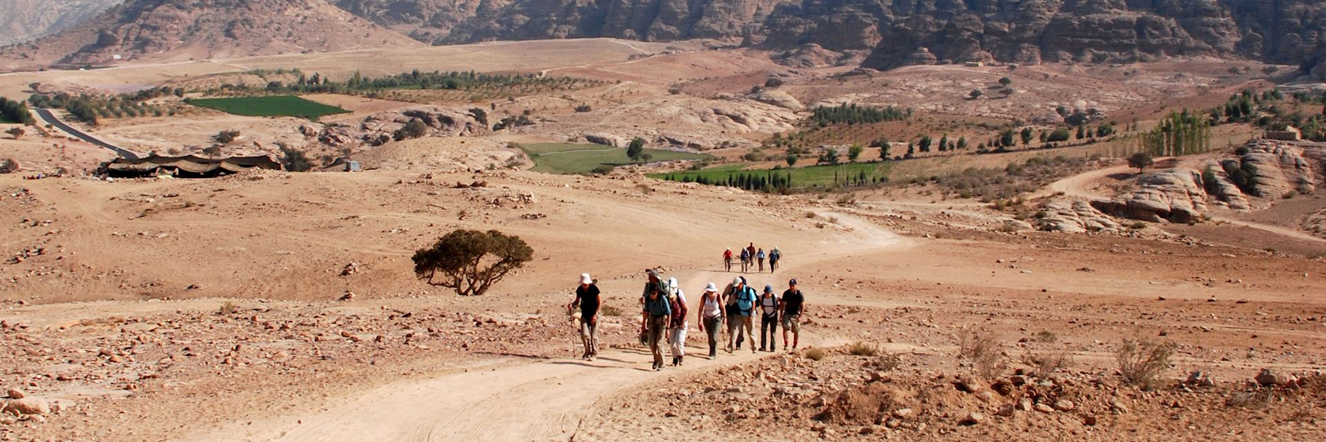 Walking toward Petra, Jordan