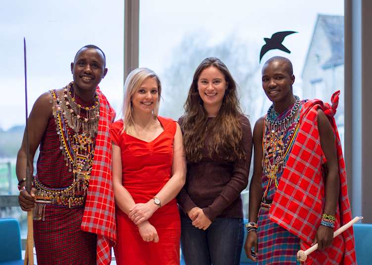 A visit to New Mill by two Maasai