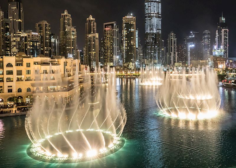 Fountains at the foot of the Burj Khalifa