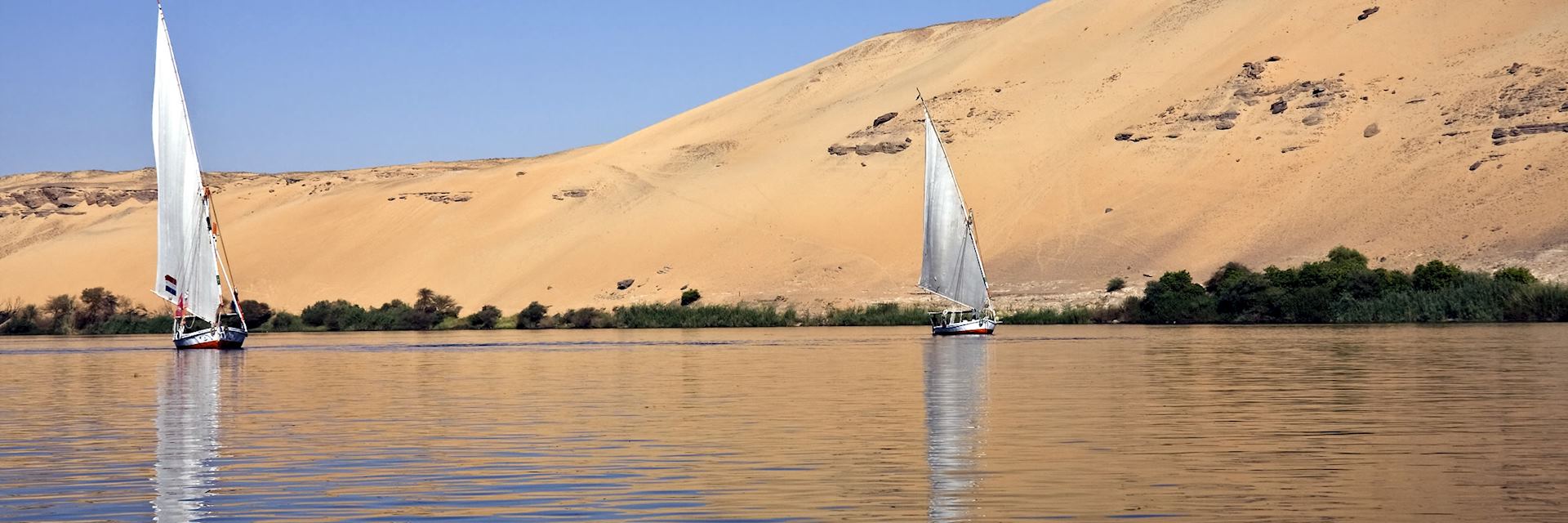 Felucca boats on the River Nile