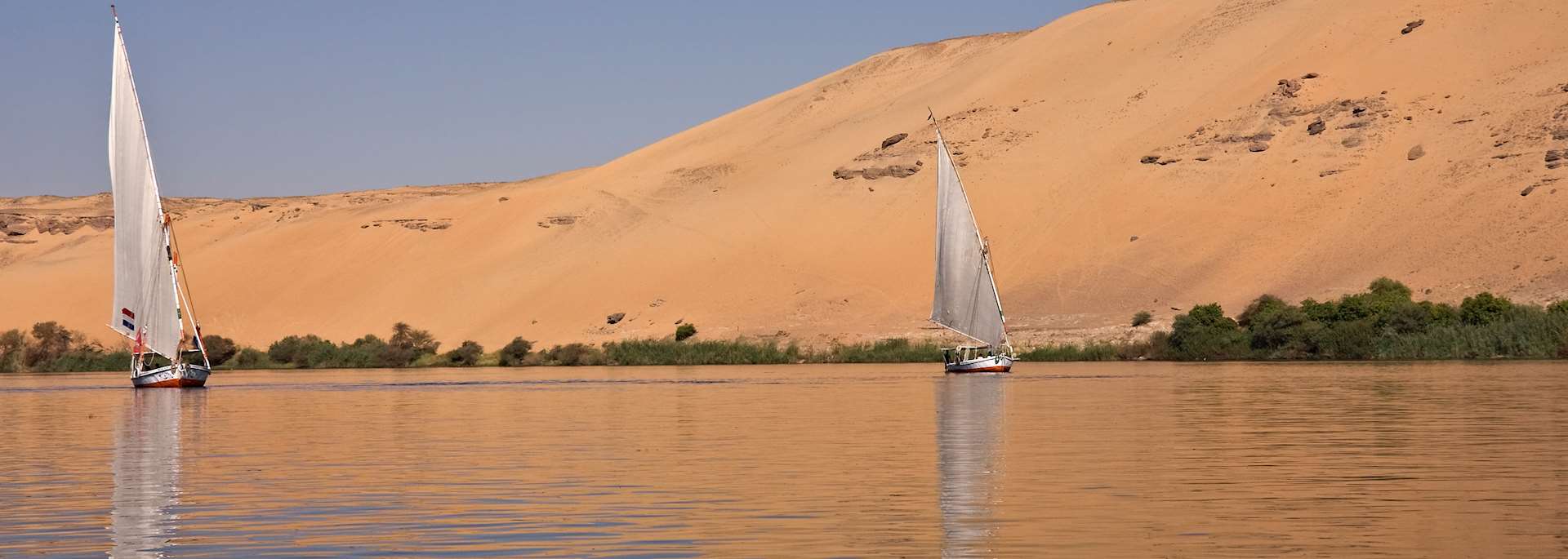 Felucca boats on the River Nile