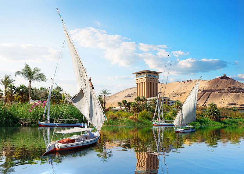 Felucca boats in Aswan