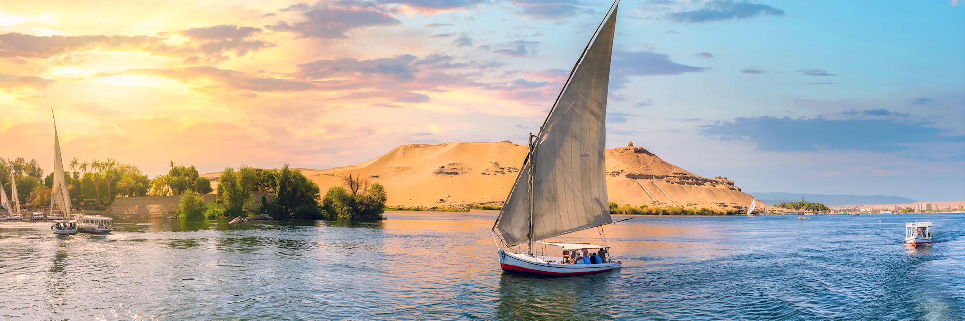 Traditional felucca on the Nile
