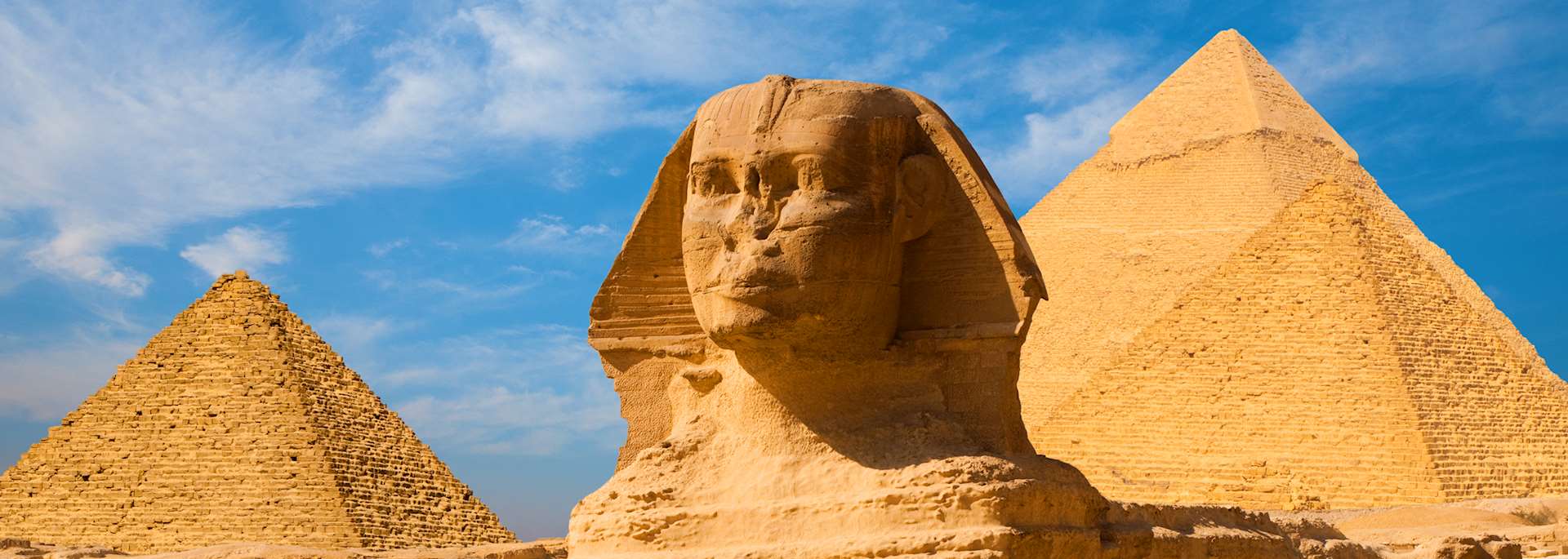 Sphinx and pyramids, Giza