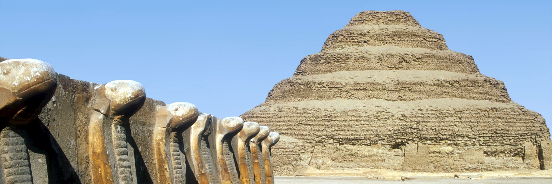 The step pyramid at Saqqara