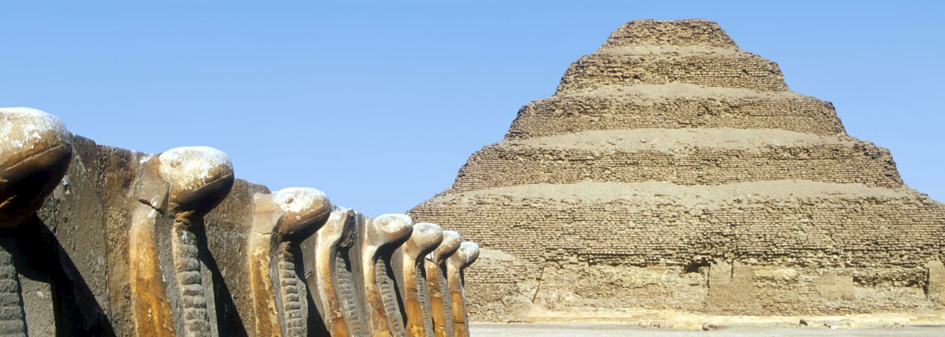 The step pyramid at Saqqara