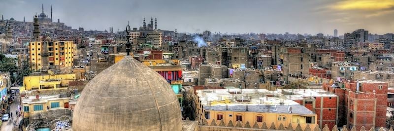 A view of Cairo from the Amir al-Maridani Mosque