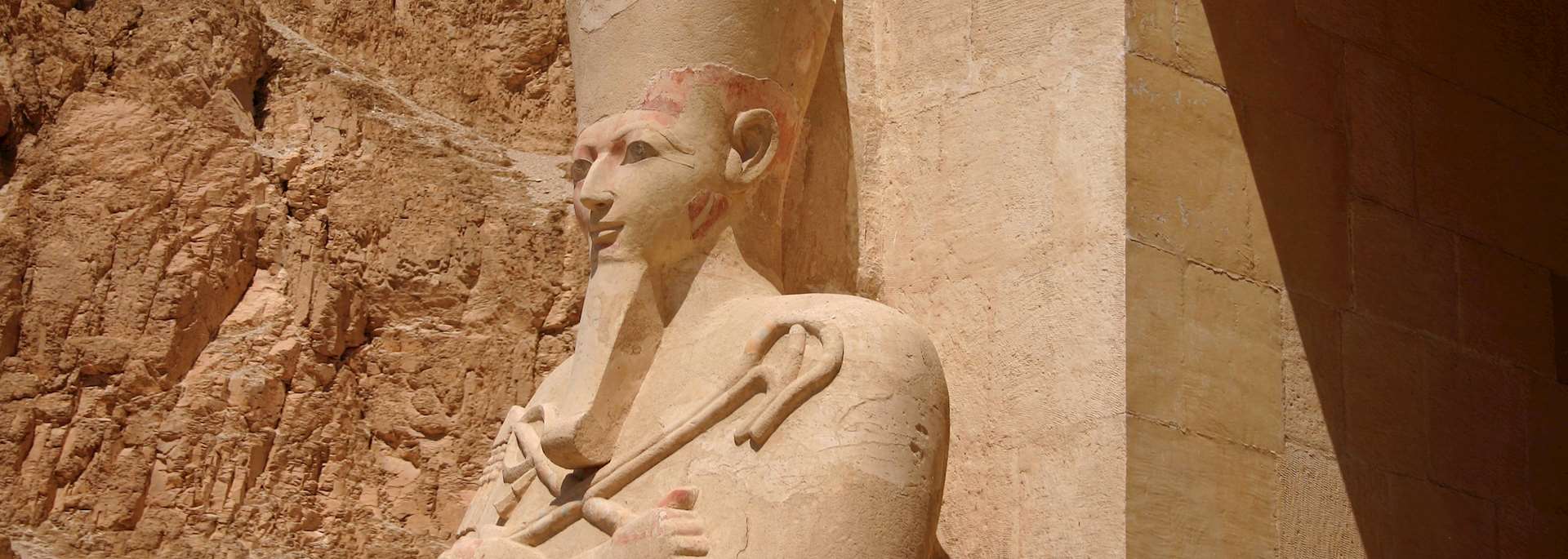 Statue of Hatshepsut at her temple, Luxor