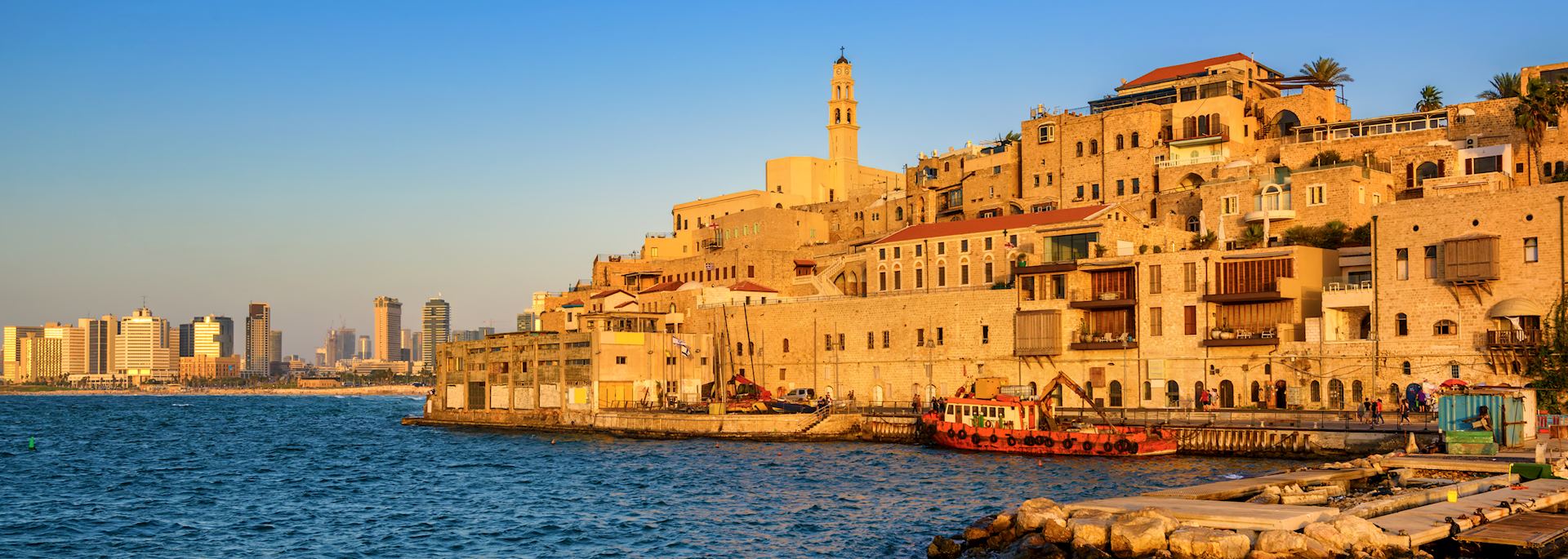 Jaffa Old Town and Tel Aviv skyline