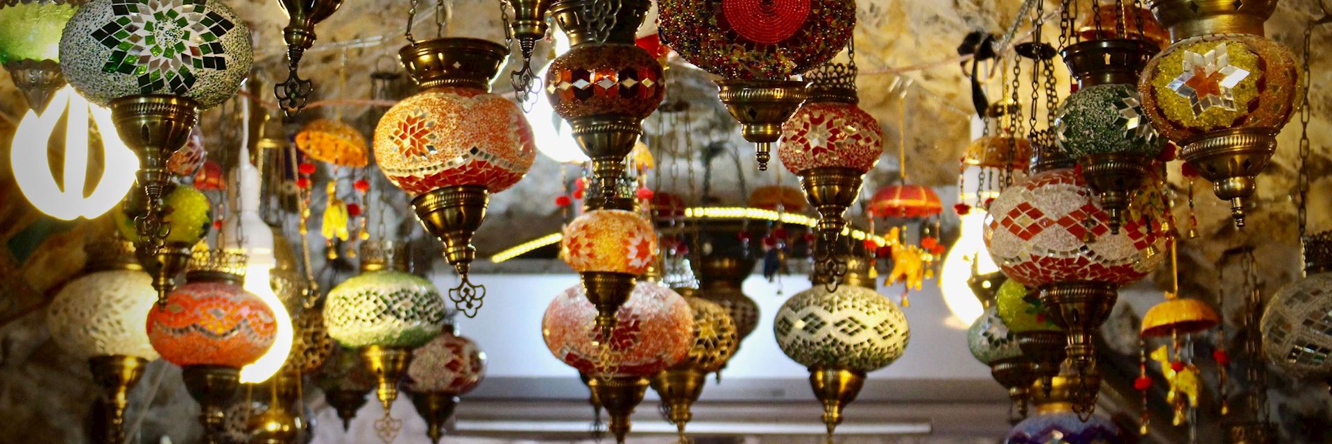 Lamps for sale in old Jerusalem