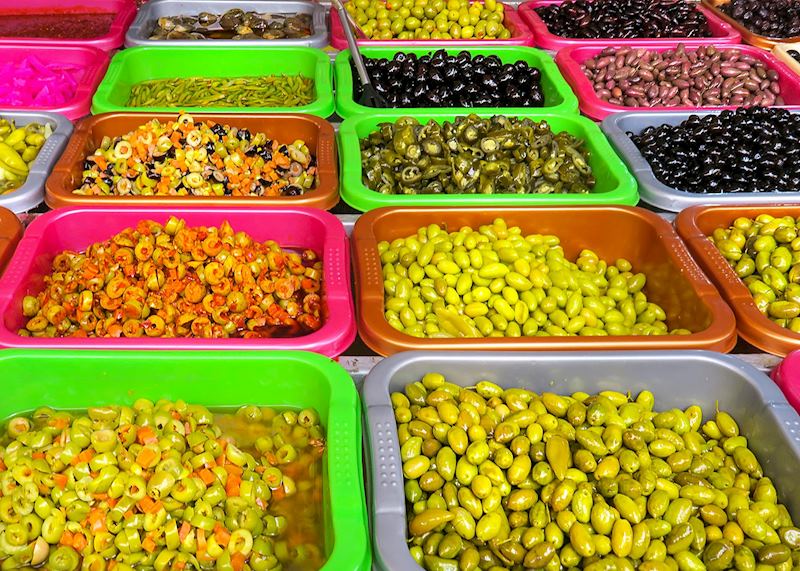 Olive stall, Amman