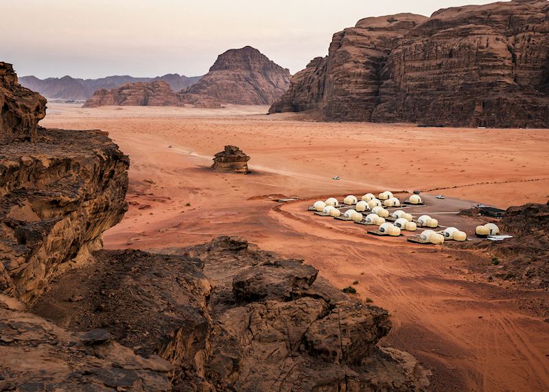 Luxury camping in Wadi Rum