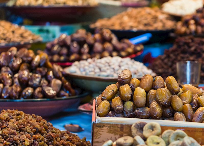 Dates on a Moroccan market