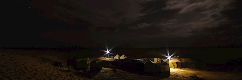 The night sky in Erg Chebbi