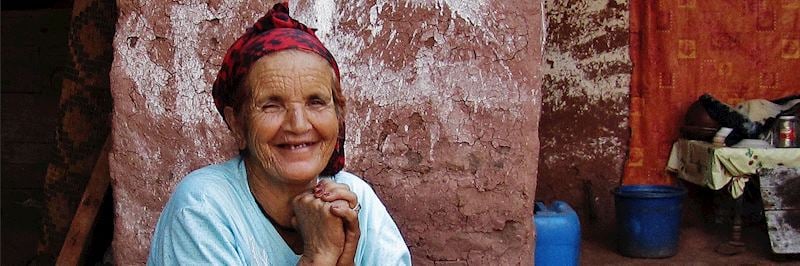 Berber lady in Ourika Valley