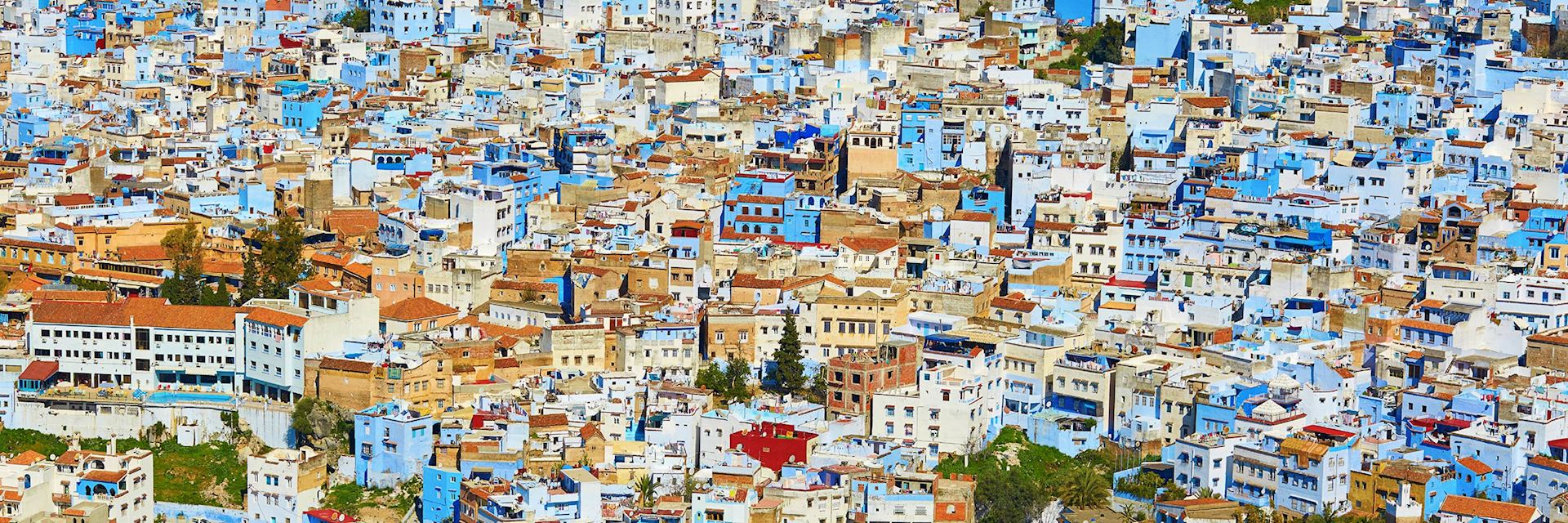 Blue and whitewashed buildings, Chefchaouen