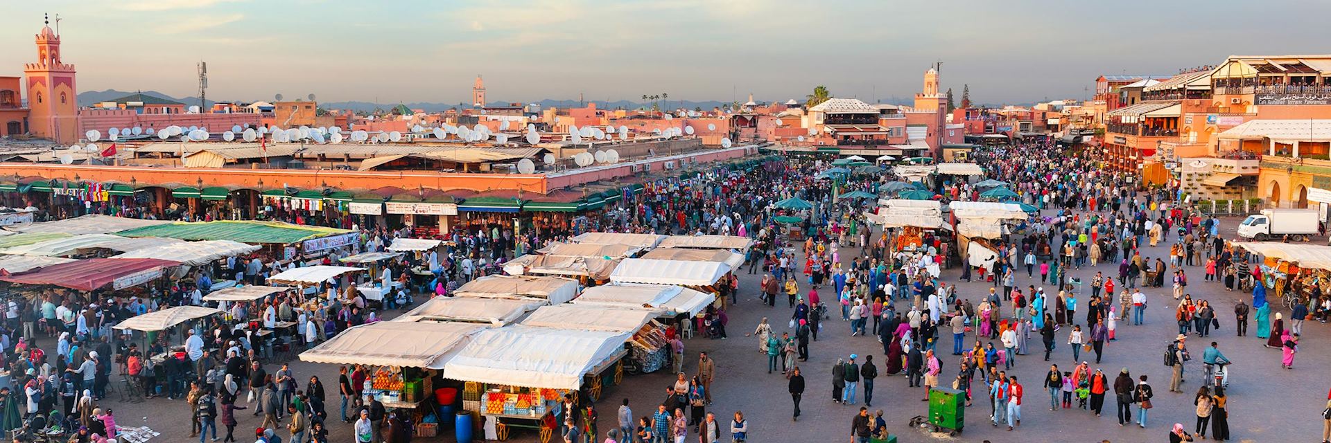 Sunset over Djemaa el Fna, Marrakesh