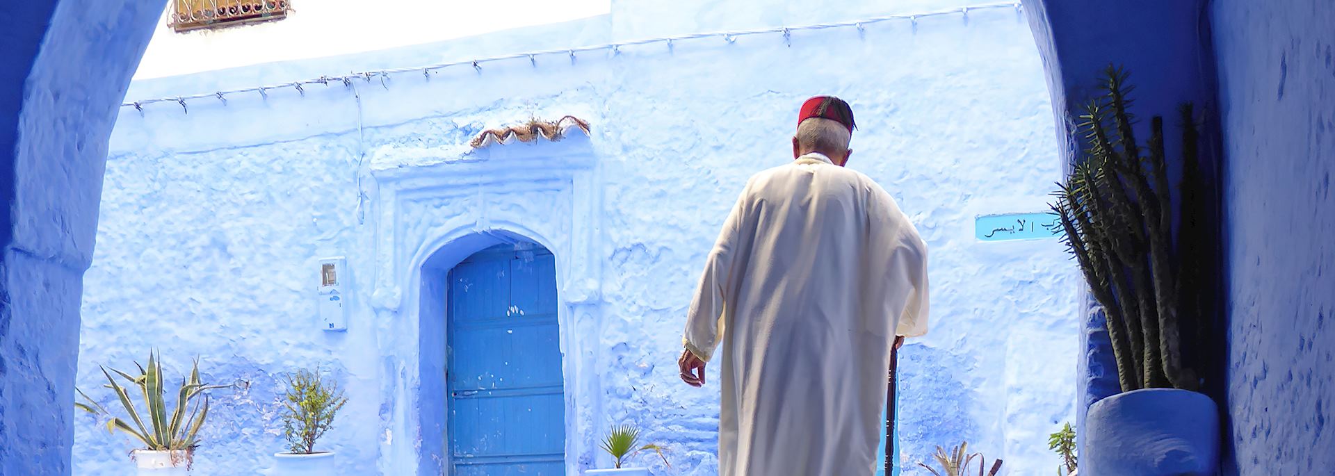 Old man in Chefchaouen