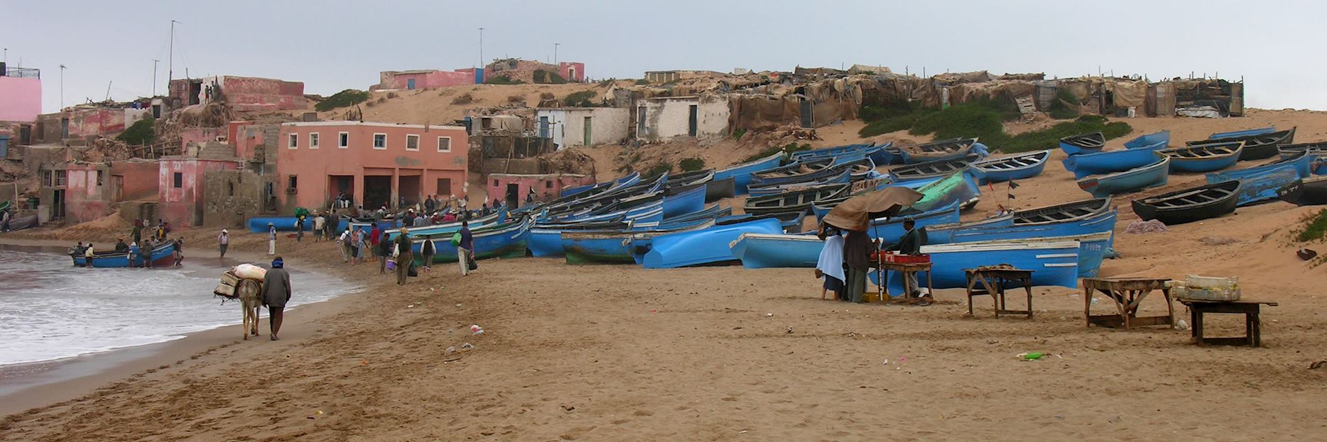 Tinfnite fishing boats, Sous Massa National Park