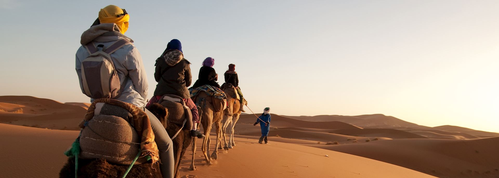 Camel riding, Erg Chebbi, Morocco