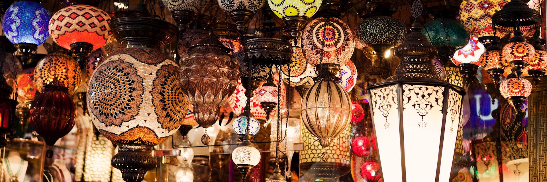 Turkish lamps for sale in the Grand Bazaar, Istanbul