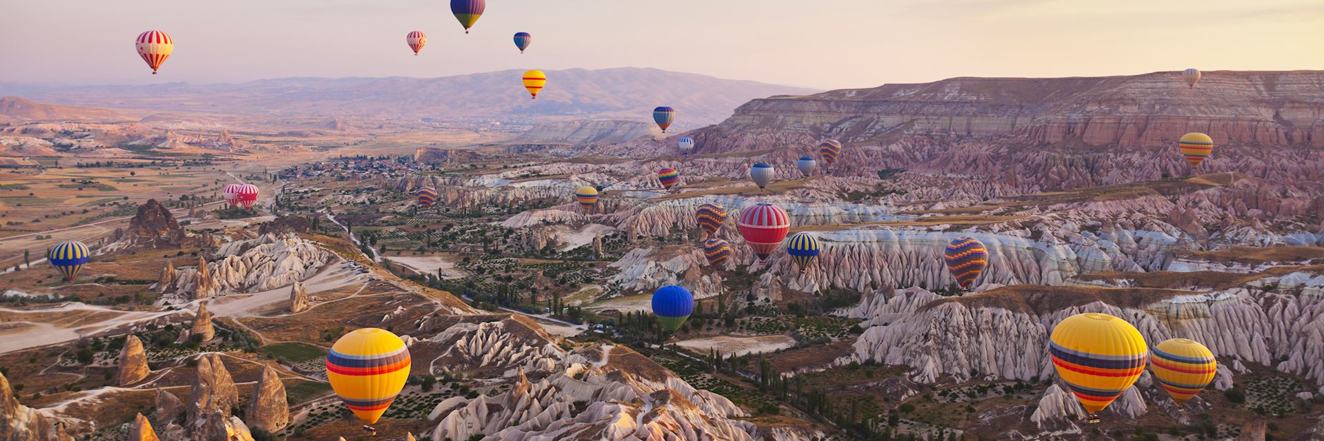 Hot air balloons over Cappadocia