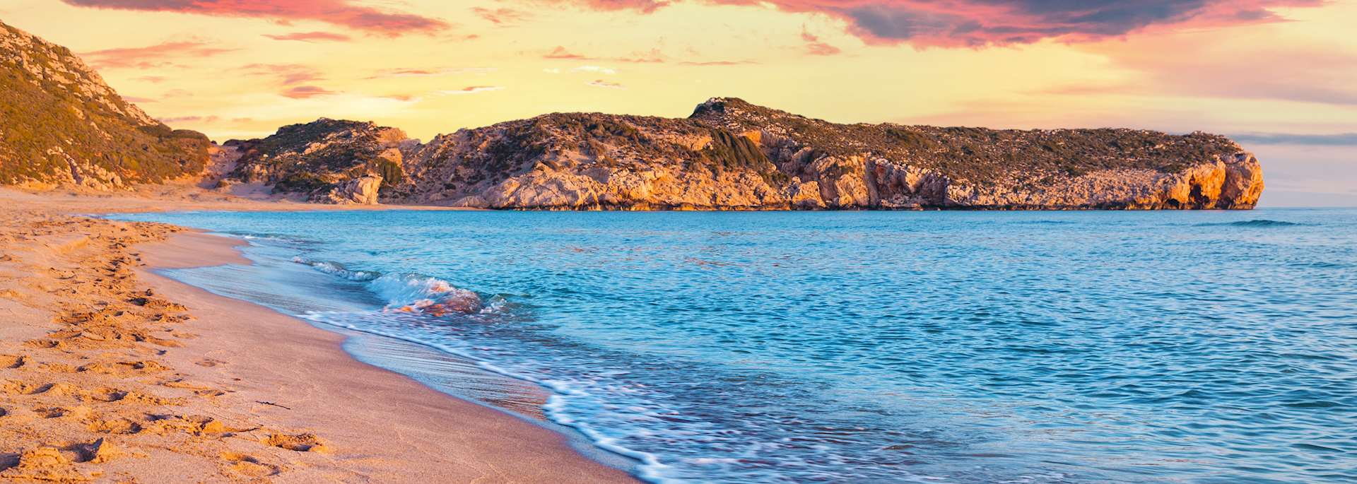 Beach in the district of Kas