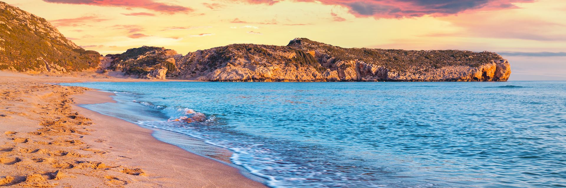 Beach in the district of Kas