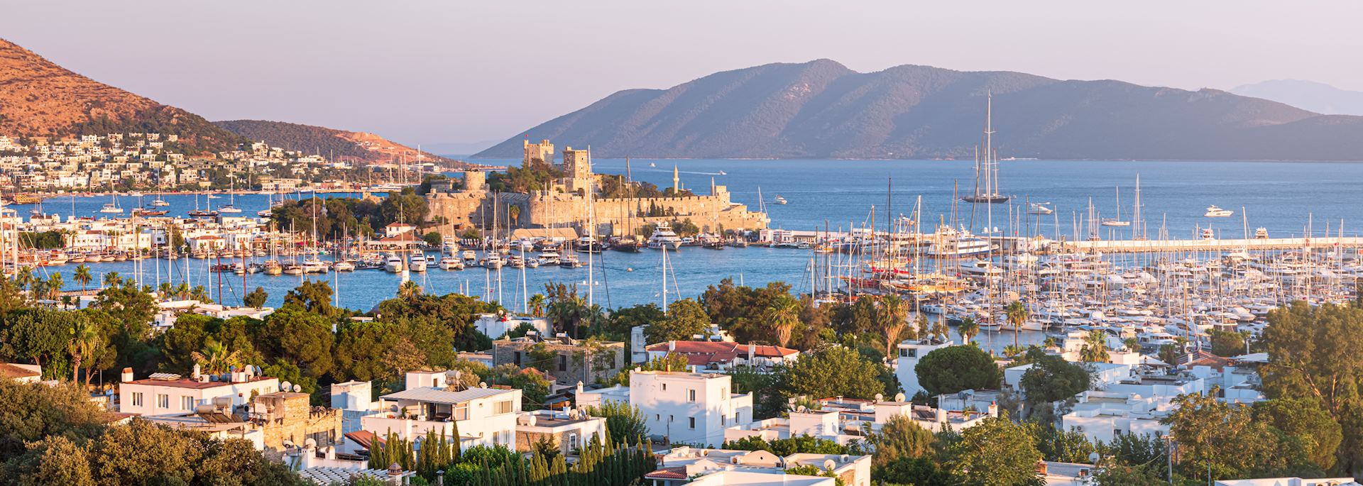 Bodrum Castle at sunset