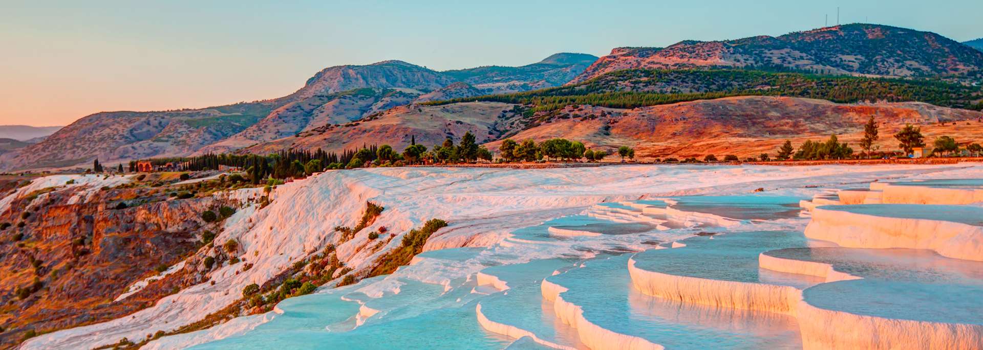 Travertine pools and terraces, Pamukkale
