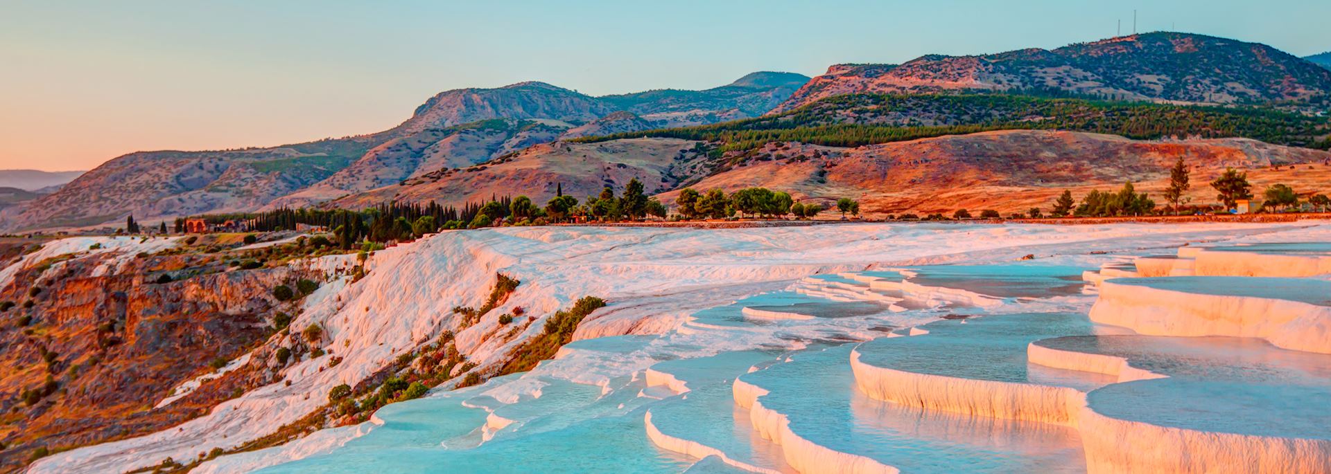 Travertine pools and terraces, Pamukkale