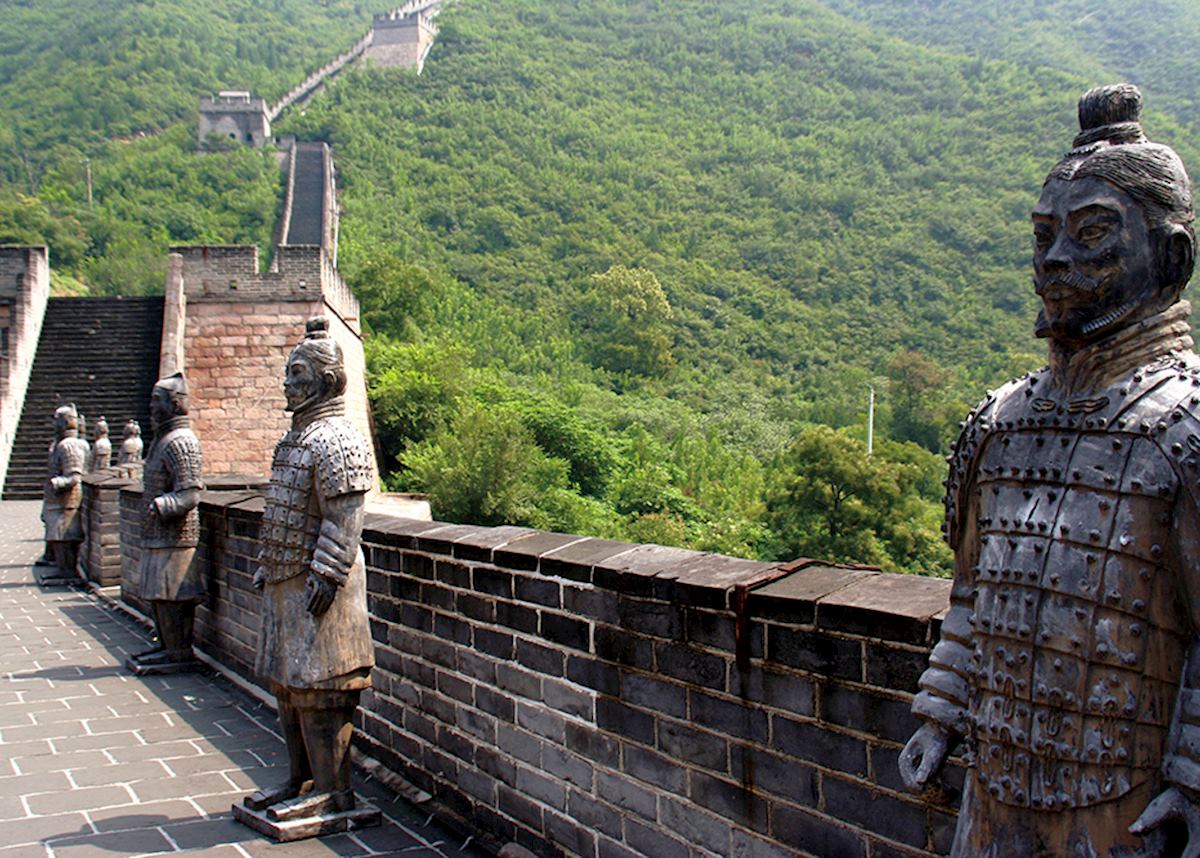 Stone statues of guards