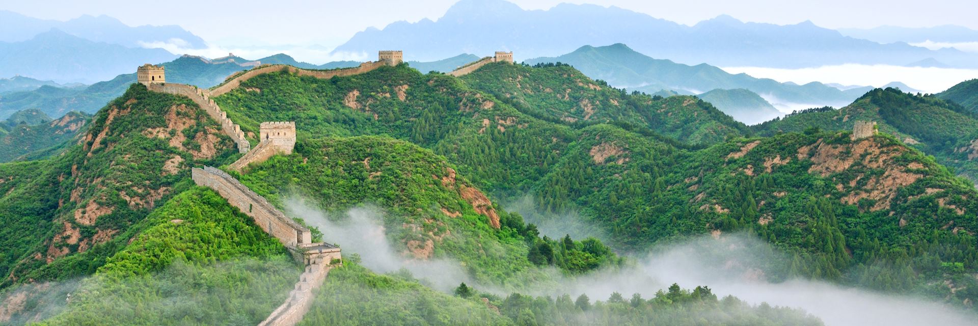 Mist at the Great Wall of China