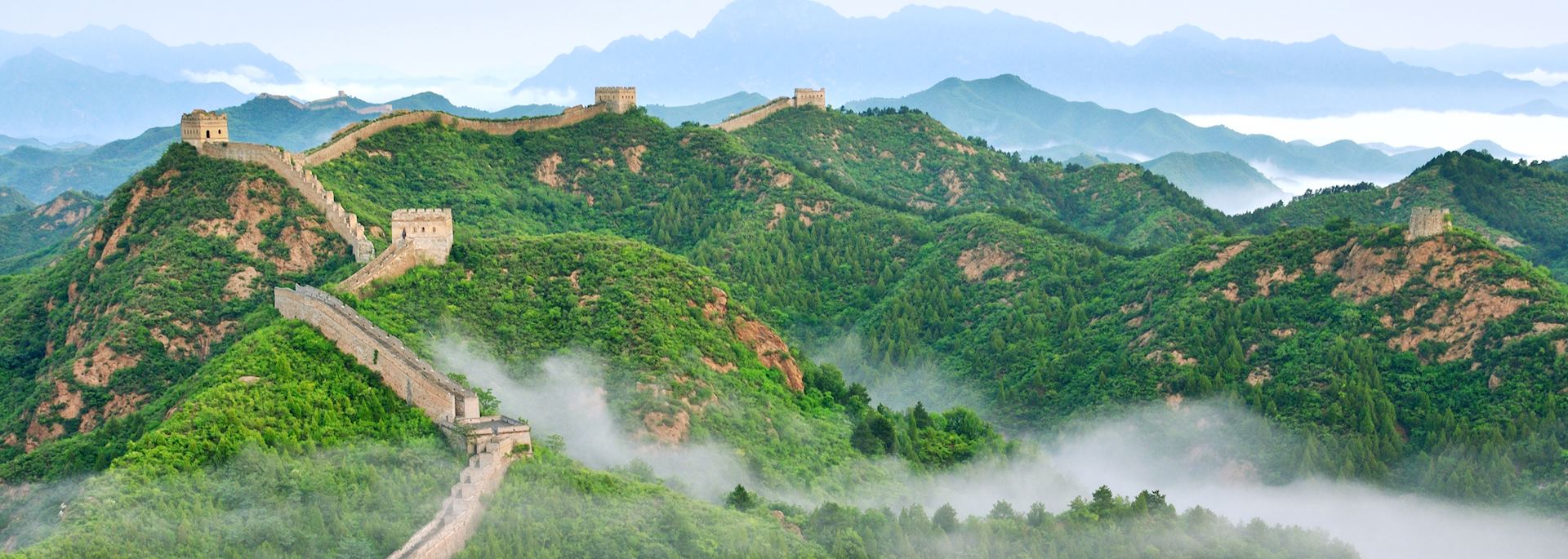 Mist at the Great Wall of China