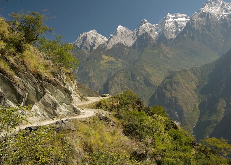 Trekking path, Tiger Leaping Gorge, Yunnan province 