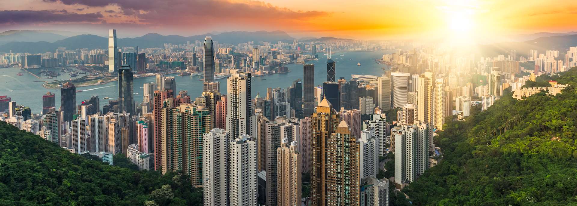 Hong Kong skyline from Victoria Peak