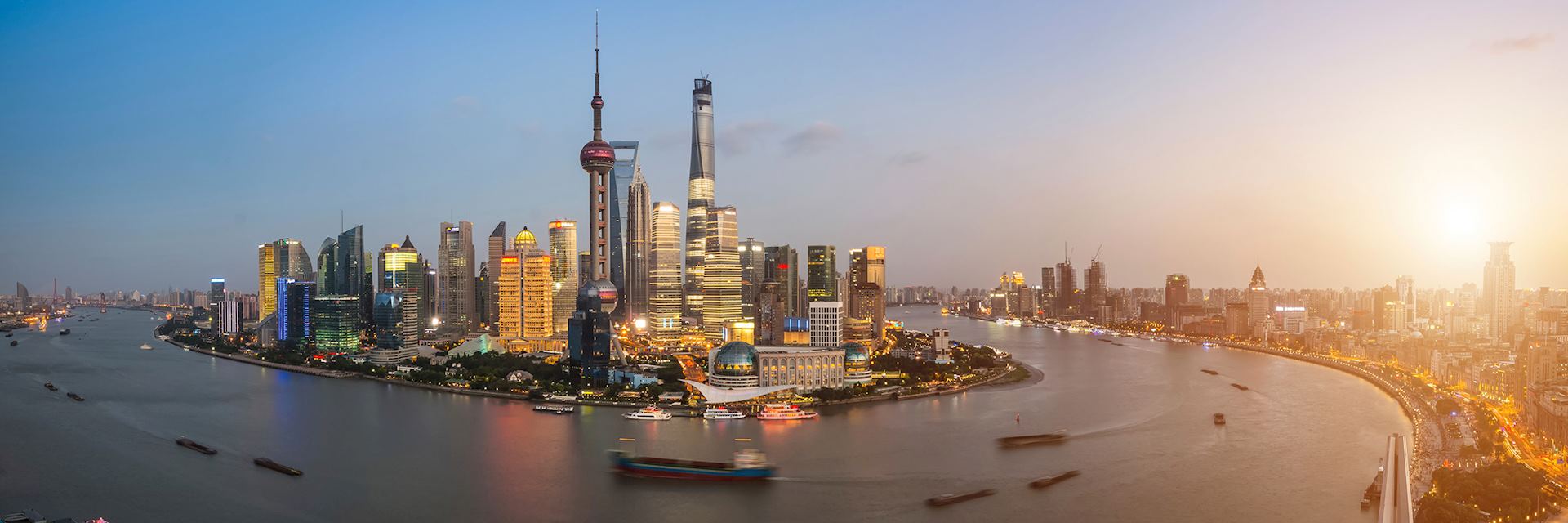 Panoramic view of Shanghai